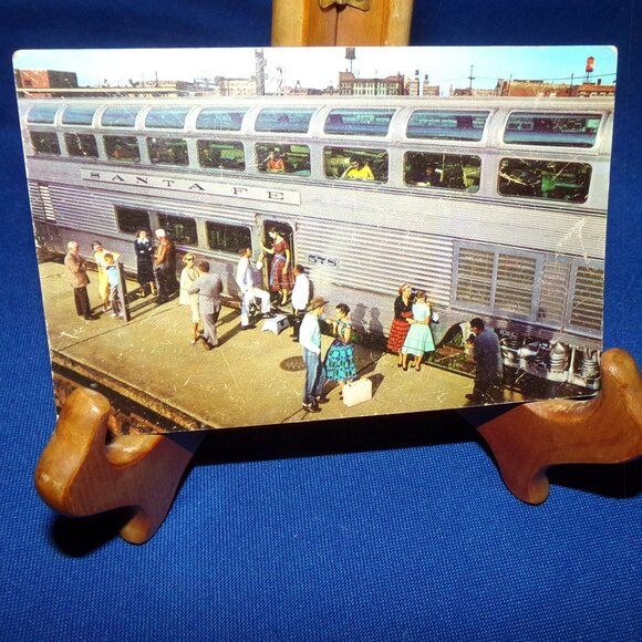 Vintage Original Postcard - Santa Fe El Capitan Train Car - Picture 1 of 4